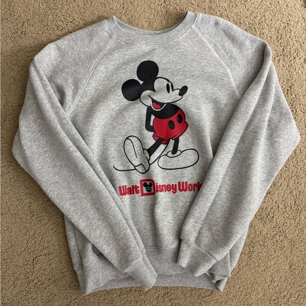 Gray Mickey Mouse Sweatshirt